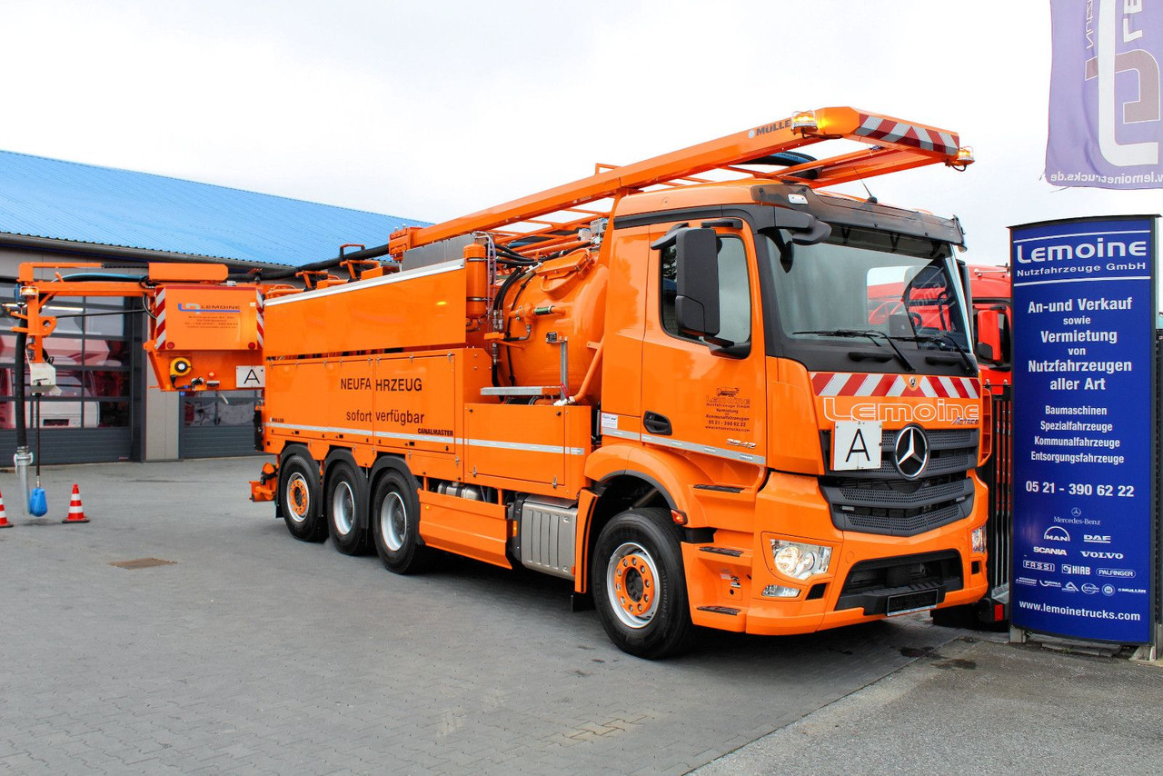Mercedes-Benz Arocs 3551 8x4 Müller 16mCanalmaster F160EWA WRG - 真空车:图1 Mercedes-Benz Arocs 3551 8x4 Müller 16mCanalmaster F160EWA WRG - 真空车:图1