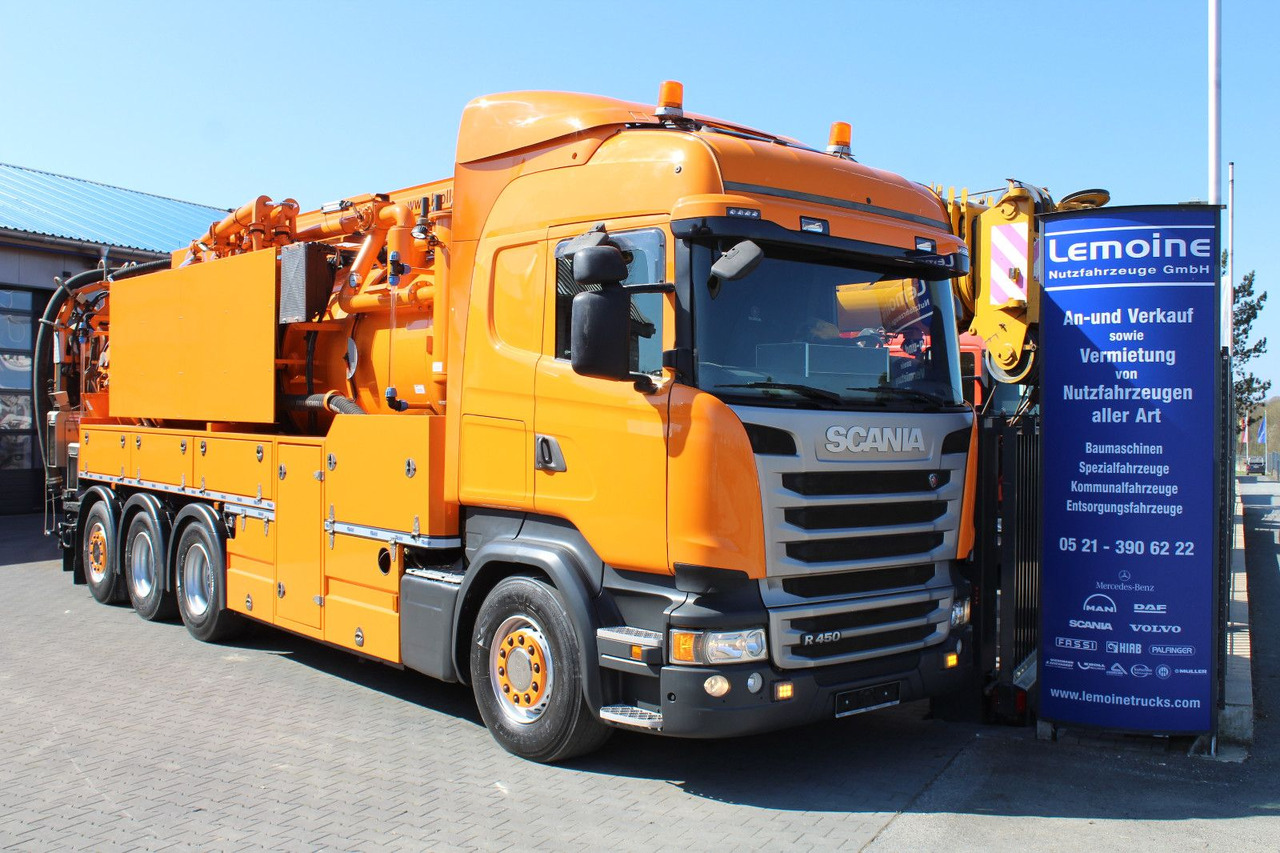 Scania R450 8x4 Kroll 19m³ Wasserrückgewinner Kombi-HD - 真空车:图1 Scania R450 8x4 Kroll 19m³ Wasserrückgewinner Kombi-HD - 真空车:图1