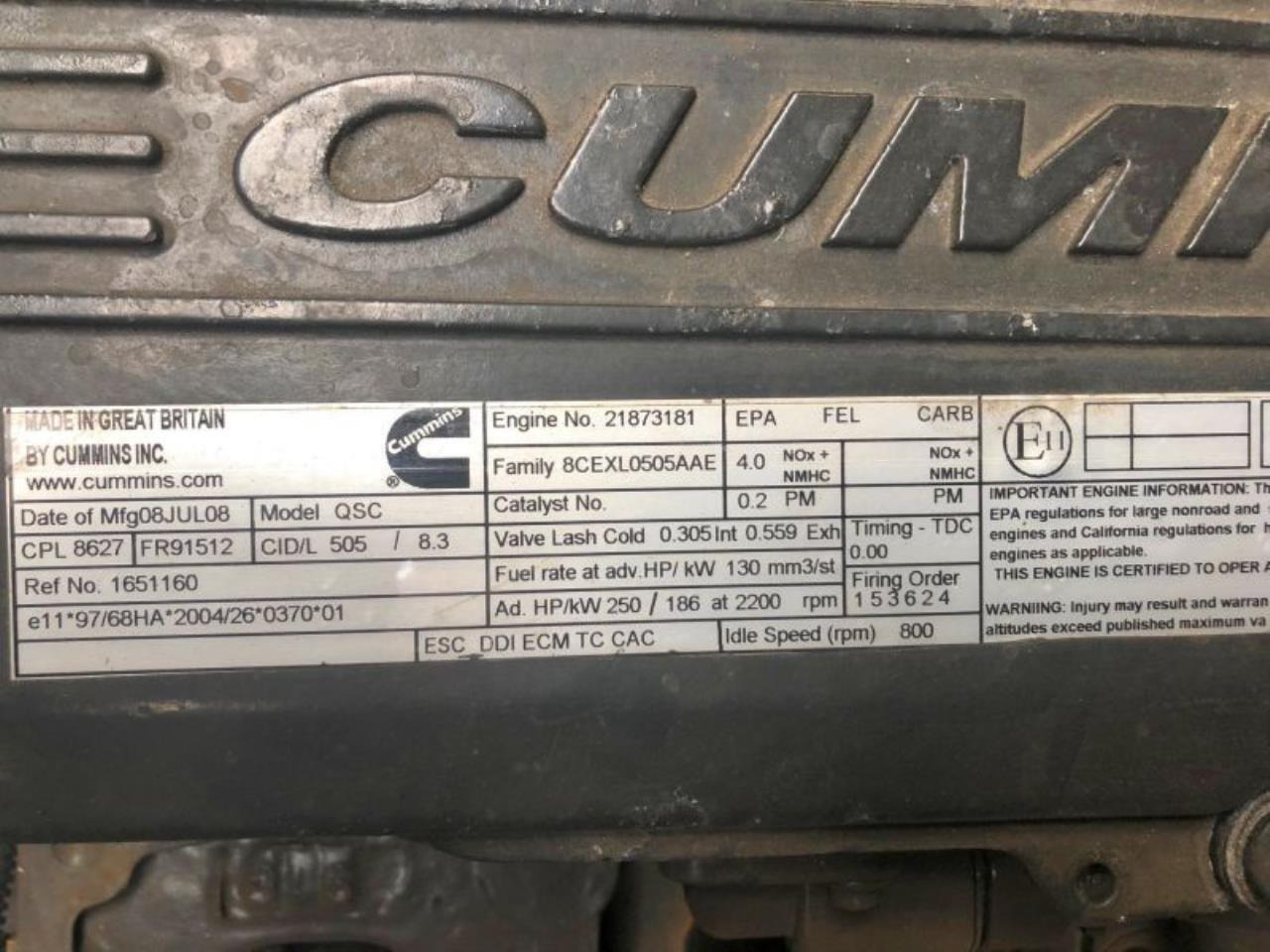 Cummins QSB 8.3 250 - 发动机:图3 Cummins QSB 8.3 250 - 发动机:图3