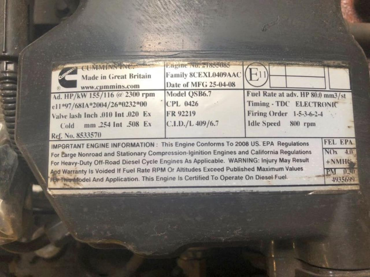 Cummins QSB6.7 155 - 发动机:图2 Cummins QSB6.7 155 - 发动机:图2