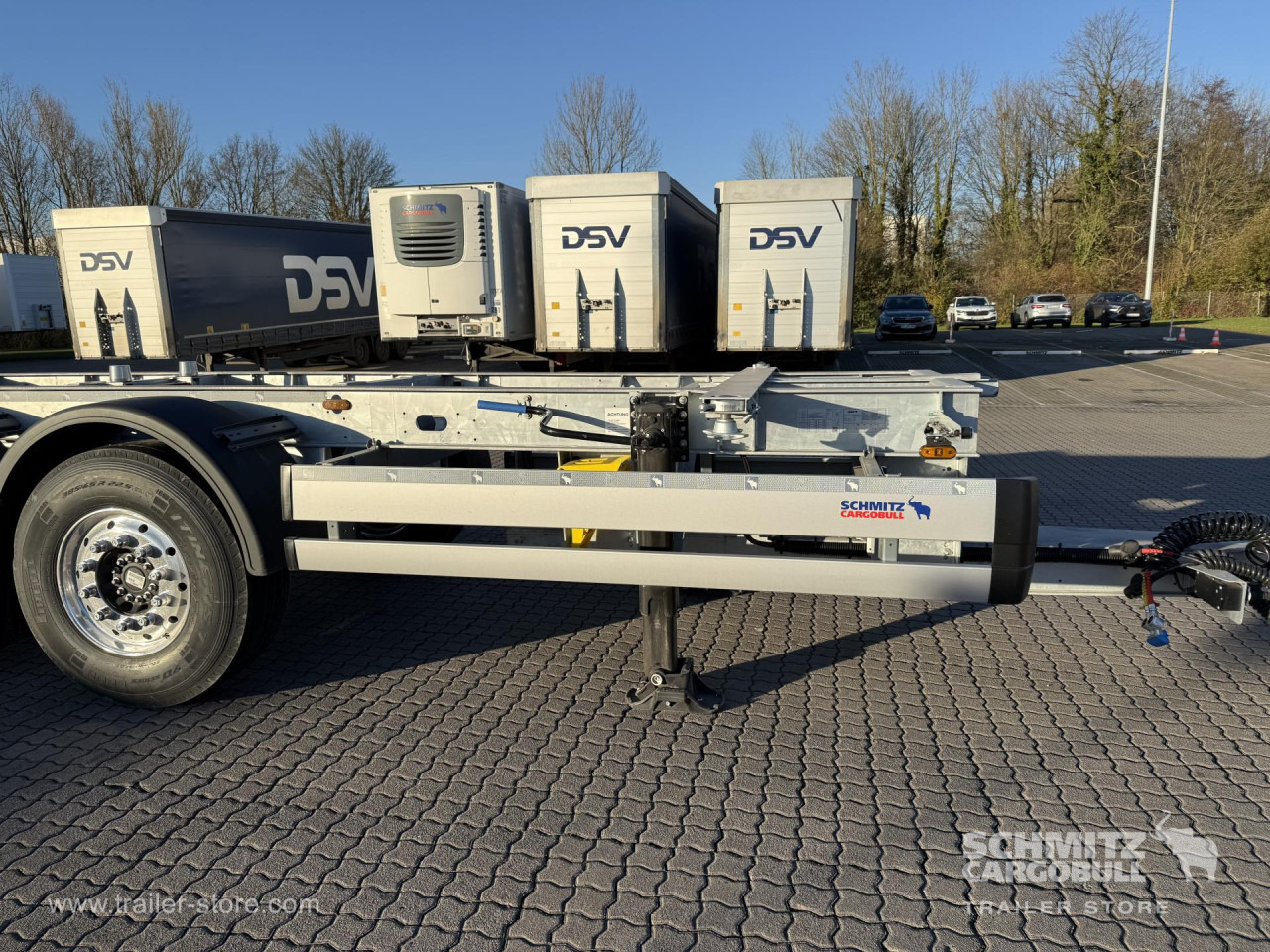 SCHMITZ Zentralachsanhänger Wechselfahrgestell Standard - 集装箱运输车/ 可拆卸车身的拖车:图3 SCHMITZ Zentralachsanhänger Wechselfahrgestell Standard - 集装箱运输车/ 可拆卸车身的拖车:图3