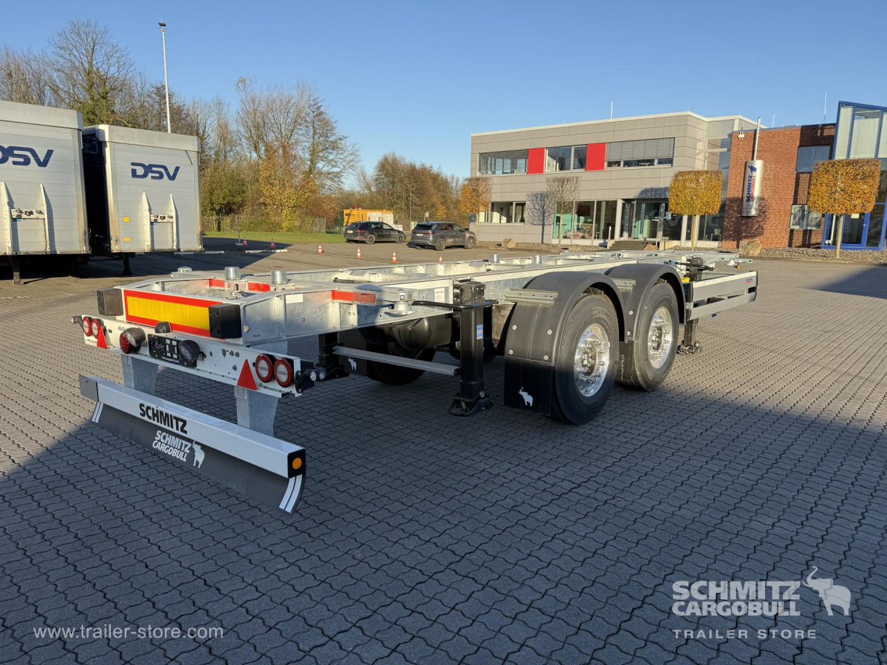 SCHMITZ Zentralachsanhänger Wechselfahrgestell Standard - 集装箱运输车/ 可拆卸车身的拖车:图1 SCHMITZ Zentralachsanhänger Wechselfahrgestell Standard - 集装箱运输车/ 可拆卸车身的拖车:图1