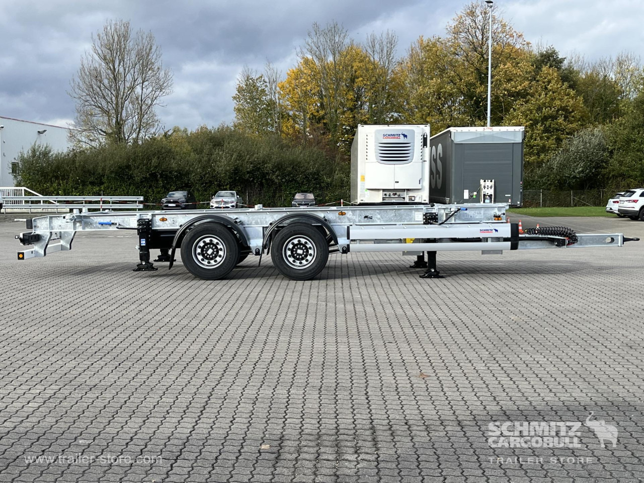 SCHMITZ Zentralachsanhänger Wechselfahrgestell - 集装箱运输车/ 可拆卸车身的拖车:图2 SCHMITZ Zentralachsanhänger Wechselfahrgestell - 集装箱运输车/ 可拆卸车身的拖车:图2