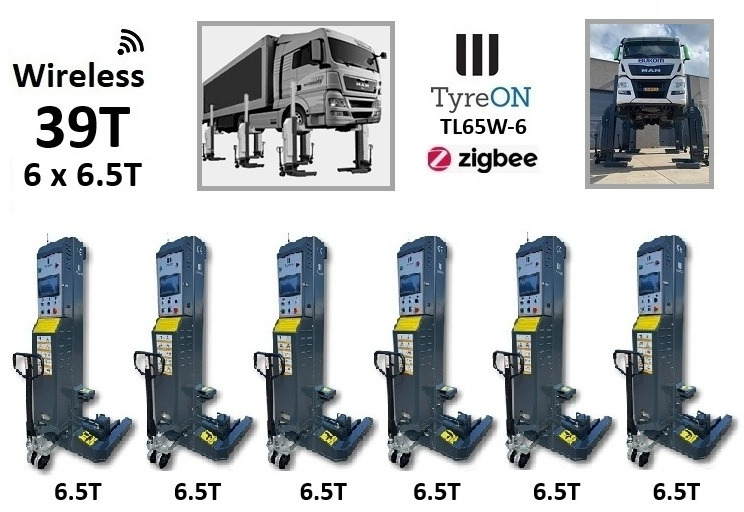 TL65W-6 39T wireless - 6 x 6.5 T - Battery 24V DC / 3 kW per column - Large colour touch display - 车间设备:图1 TL65W-6 39T wireless - 6 x 6.5 T - Battery 24V DC / 3 kW per column - Large colour touch display - 车间设备:图1