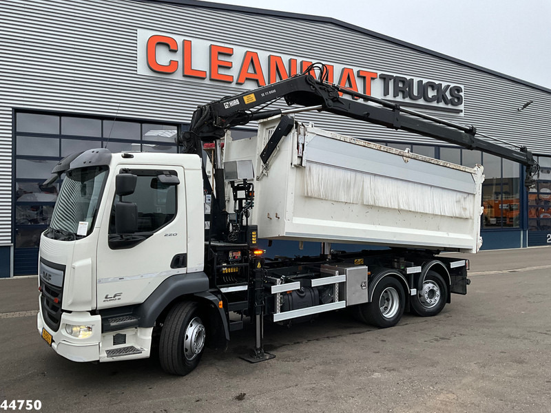DAF FAN LF 220 Euro 6 Hiab 11 Tonmeter laadkraan Just 166.649 Km! - 翻斗车, 起重车:图1 DAF FAN LF 220 Euro 6 Hiab 11 Tonmeter laadkraan Just 166.649 Km! - 翻斗车, 起重车:图1