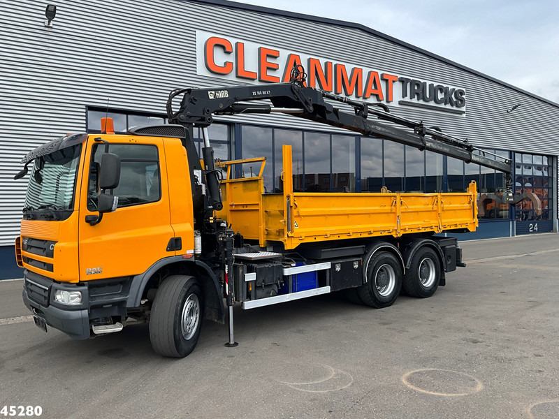 DAF FAT 75 CF 340 6x4 Manual Full steel Hiab 16 Tonmeter laadkraan - 翻斗车, 起重车:图2 DAF FAT 75 CF 340 6x4 Manual Full steel Hiab 16 Tonmeter laadkraan - 翻斗车, 起重车:图2