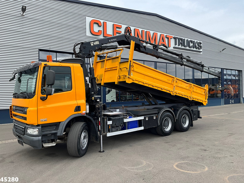 DAF FAT 75 CF 340 6x4 Manual Full steel Hiab 16 Tonmeter laadkraan - 翻斗车, 起重车:图1 DAF FAT 75 CF 340 6x4 Manual Full steel Hiab 16 Tonmeter laadkraan - 翻斗车, 起重车:图1