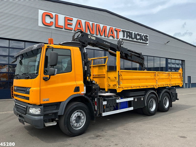 DAF FAT 75 CF 340 6x4 Manual Full steel Hiab 16 Tonmeter laadkraan - 翻斗车, 起重车:图3 DAF FAT 75 CF 340 6x4 Manual Full steel Hiab 16 Tonmeter laadkraan - 翻斗车, 起重车:图3