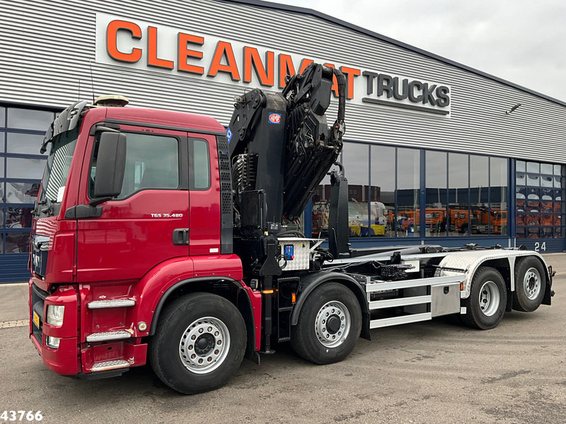 MAN TGS 35.480 8x4H Euro 6 HMF 40 Tonmeter laadkraan + Fly-Jib - 起重车:图2 MAN TGS 35.480 8x4H Euro 6 HMF 40 Tonmeter laadkraan + Fly-Jib - 起重车:图2