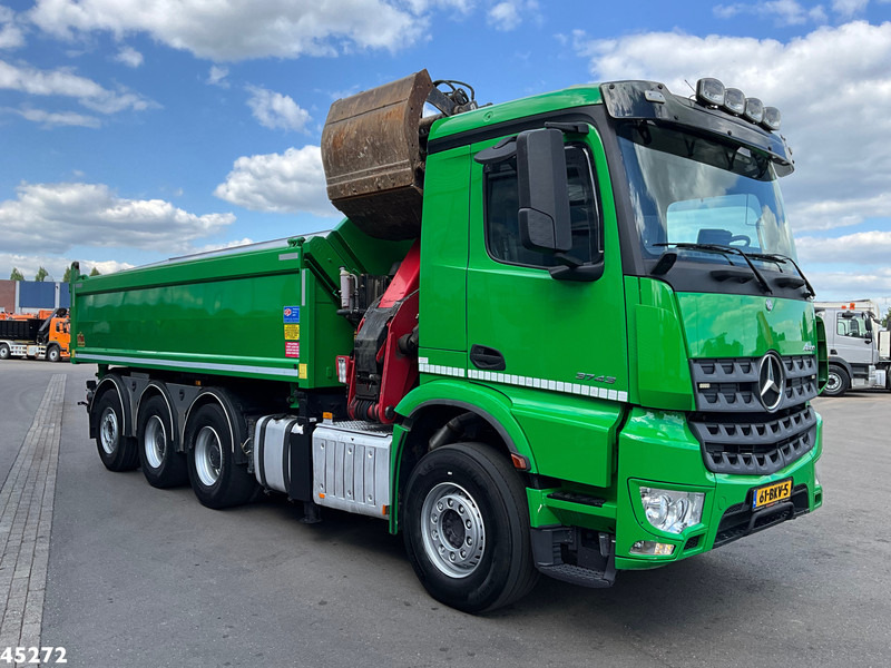 Mercedes-Benz Arocs 3743 8x4 Euro 6 HMF 19 Tonmeter Elektrisch/Hydraulisch aangedreven Z-kraan - 翻斗车, 起重车:图4 Mercedes-Benz Arocs 3743 8x4 Euro 6 HMF 19 Tonmeter Elektrisch/Hydraulisch aangedreven Z-kraan - 翻斗车, 起重车:图4