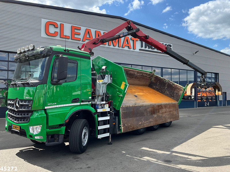 Mercedes-Benz Arocs 3743 8x4 Euro 6 HMF 19 Tonmeter Elektrisch/Hydraulisch aangedreven Z-kraan - 翻斗车, 起重车:图2 Mercedes-Benz Arocs 3743 8x4 Euro 6 HMF 19 Tonmeter Elektrisch/Hydraulisch aangedreven Z-kraan - 翻斗车, 起重车:图2