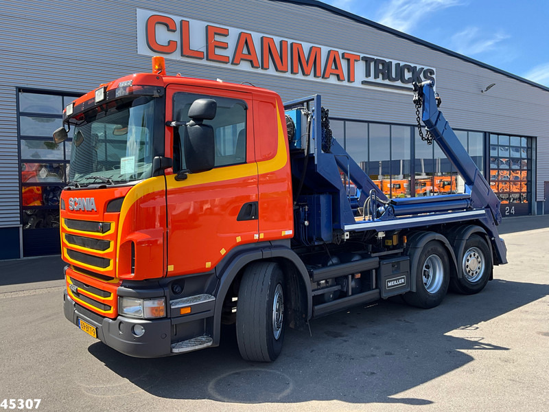 Scania G 440 6x2 Meiller 16 Tons portaalarmsysteem - 箕斗装载车:图1 Scania G 440 6x2 Meiller 16 Tons portaalarmsysteem - 箕斗装载车:图1
