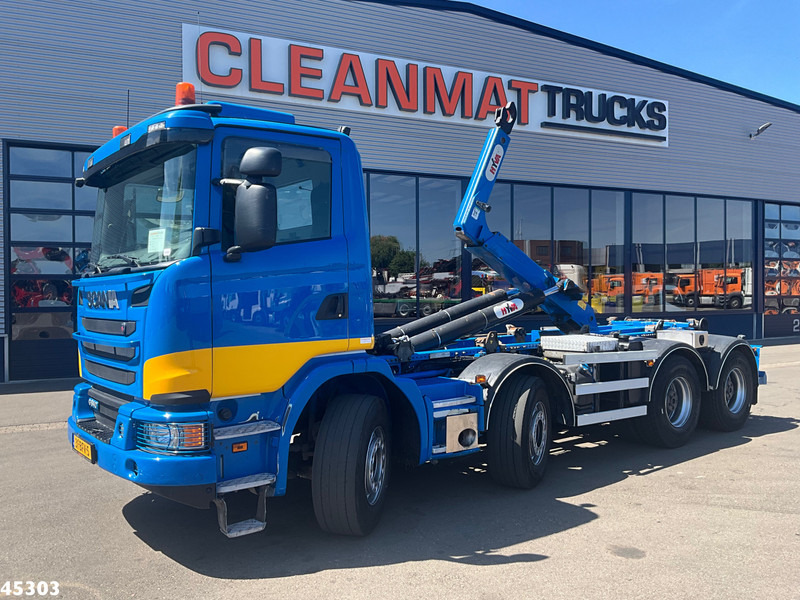 Scania G490 8x4 Euro 6 Hyva 30 Ton haakarmsysteem - 吊钩升降车:图1 Scania G490 8x4 Euro 6 Hyva 30 Ton haakarmsysteem - 吊钩升降车:图1
