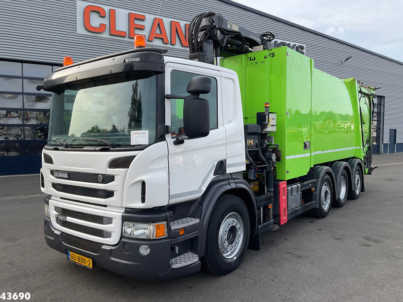 Scania P 360 Faun 18m³ + Hiab crane + Underground Container Washing Installation - 垃圾车:图2 Scania P 360 Faun 18m³ + Hiab crane + Underground Container Washing Installation - 垃圾车:图2