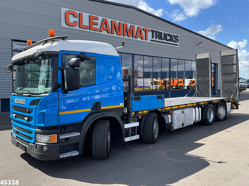 Scania P 410 8x2 Euro 6 Retarder Autotransporter met hydraulische oprijrampen - 自动转运卡车:图1 Scania P 410 8x2 Euro 6 Retarder Autotransporter met hydraulische oprijrampen - 自动转运卡车:图1