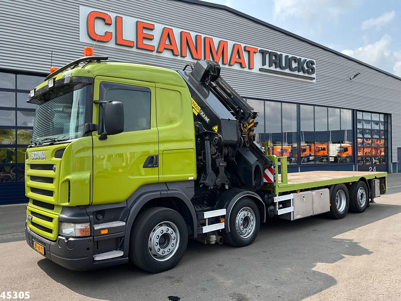 Scania R 420 8x2 manual Palfinger 85 Tonmeter laadkraan + Fly-Jib - 起重车:图2 Scania R 420 8x2 manual Palfinger 85 Tonmeter laadkraan + Fly-Jib - 起重车:图2