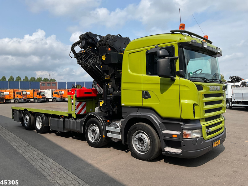 Scania R 420 8x2 manual Palfinger 85 Tonmeter laadkraan + Fly-Jib - 起重车:图4 Scania R 420 8x2 manual Palfinger 85 Tonmeter laadkraan + Fly-Jib - 起重车:图4
