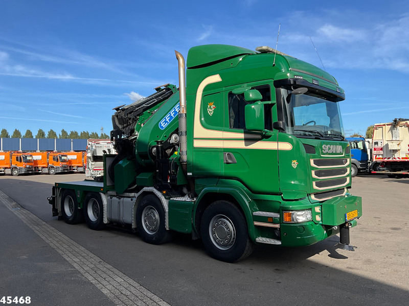 Scania R 490 8x4 Euro 6 Effer 140 Tonmeter laadkraan + Fly-Jib Just 283.508 km - 起重车:图5 Scania R 490 8x4 Euro 6 Effer 140 Tonmeter laadkraan + Fly-Jib Just 283.508 km - 起重车:图5