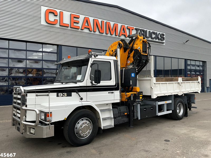 Scania T 93 4x2 Kipper met 31 Tonmeter laadkraan (bj 2005) + Fly-JIb! Just 118.736 km! - 翻斗车, 起重车:图4 Scania T 93 4x2 Kipper met 31 Tonmeter laadkraan (bj 2005) + Fly-JIb! Just 118.736 km! - 翻斗车, 起重车:图4