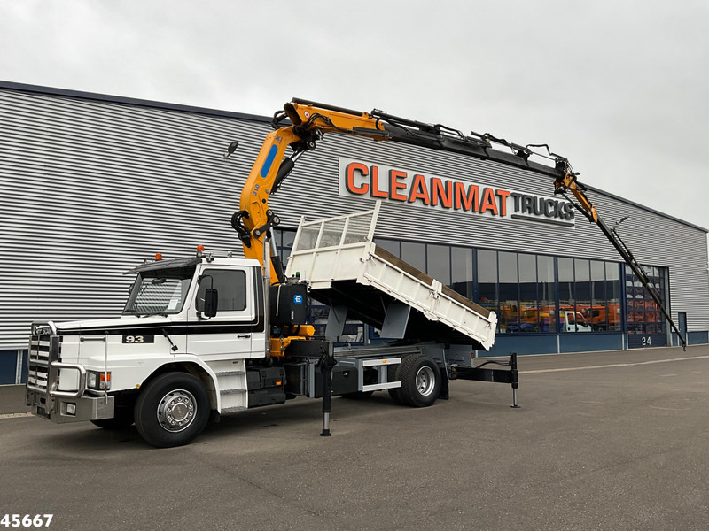 Scania T 93 4x2 Kipper met 31 Tonmeter laadkraan (bj 2005) + Fly-JIb! Just 118.736 km! - 翻斗车, 起重车:图1 Scania T 93 4x2 Kipper met 31 Tonmeter laadkraan (bj 2005) + Fly-JIb! Just 118.736 km! - 翻斗车, 起重车:图1