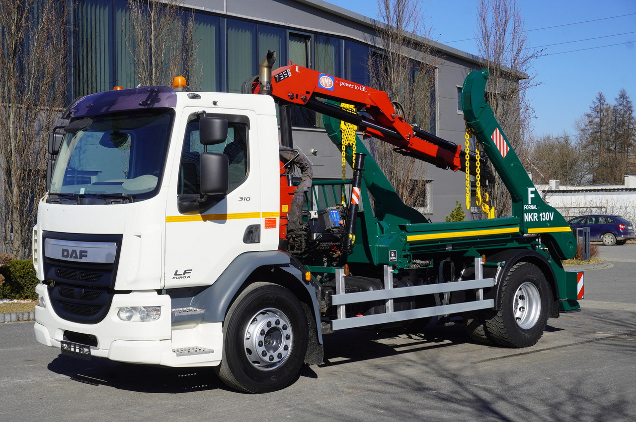 DAF LF 18.310 E6 / Skip loader Fornal NKR 130V / HDS HMF 735 K2 / Manual gearbox - 箕斗装载车, 起重车:图1 DAF LF 18.310 E6 / Skip loader Fornal NKR 130V / HDS HMF 735 K2 / Manual gearbox - 箕斗装载车, 起重车:图1