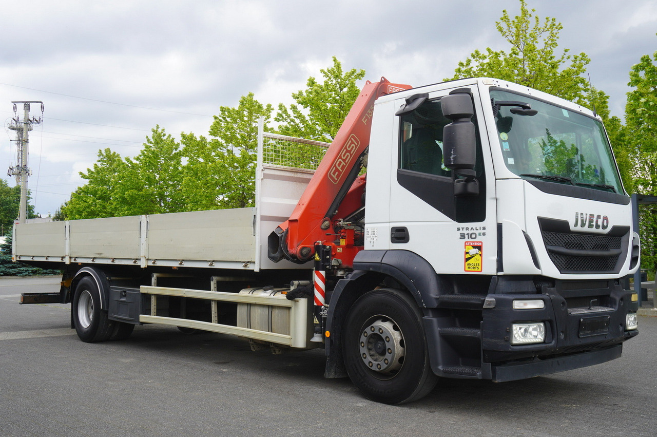 栏板式/ 平板卡车, 起重车 IVECO STRALIS 19.310 E6 / Flatbed 19 EPAL / FASSI F135 / 225 MTH! / 5.7 T：图12