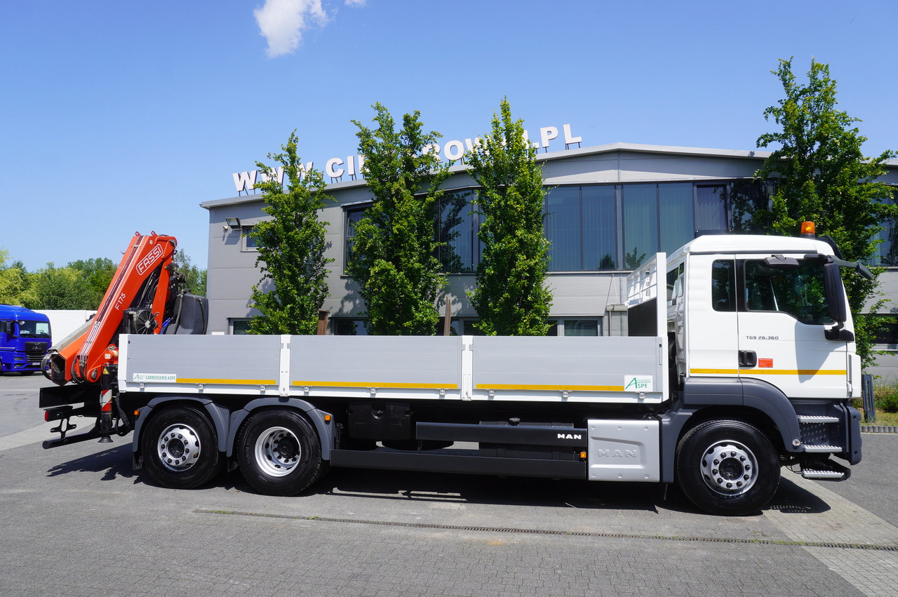 MAN TGS 26.360 Flatbed / Fassi F175 7.7 T / steered 3rd axle - 栏板式/ 平板卡车, 起重车:图3 MAN TGS 26.360 Flatbed / Fassi F175 7.7 T / steered 3rd axle - 栏板式/ 平板卡车, 起重车:图3