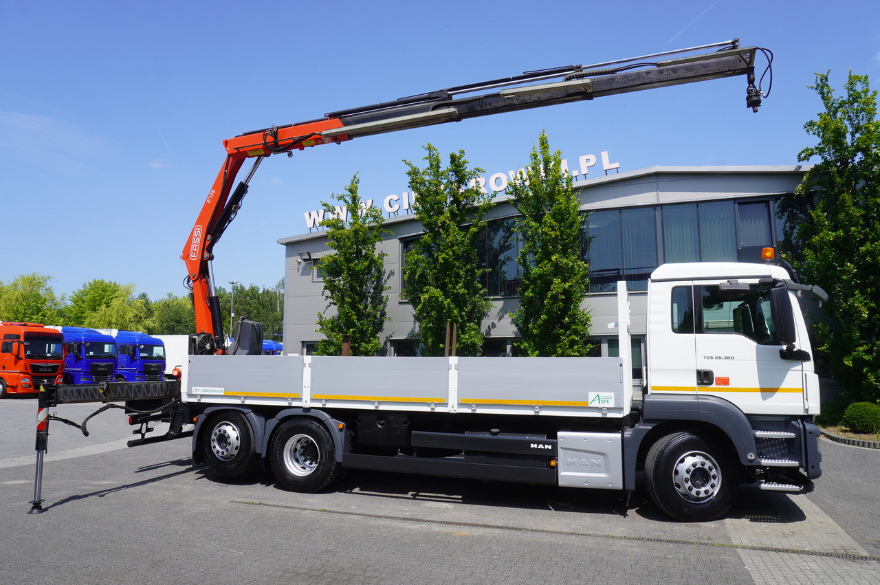 MAN TGS 26.360 Flatbed / Fassi F175 7.7 T / steered 3rd axle - 栏板式/ 平板卡车, 起重车:图4 MAN TGS 26.360 Flatbed / Fassi F175 7.7 T / steered 3rd axle - 栏板式/ 平板卡车, 起重车:图4