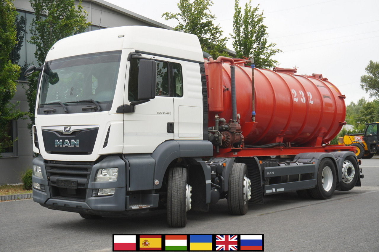 MAN TGS 35.420 8×2 / NEW septic barrel 13000 L / 3 steered axles - 罐车:图1 MAN TGS 35.420 8×2 / NEW septic barrel 13000 L / 3 steered axles - 罐车:图1