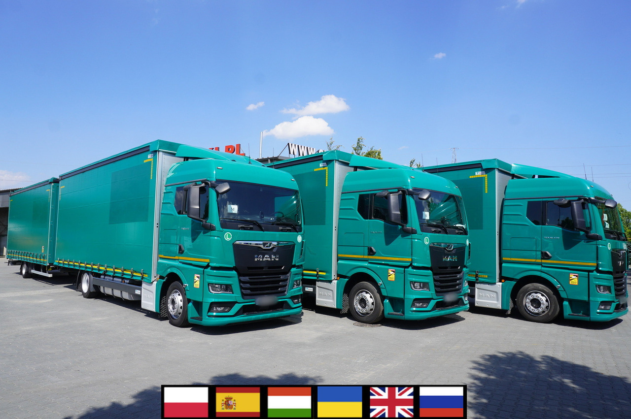MAN TGX 18.470 / Trailer 19 EPAL / Curtainsider 19 EPAL / 2022 / Retarder / 15 units - 侧帘卡车:图1 MAN TGX 18.470 / Trailer 19 EPAL / Curtainsider 19 EPAL / 2022 / Retarder / 15 units - 侧帘卡车:图1
