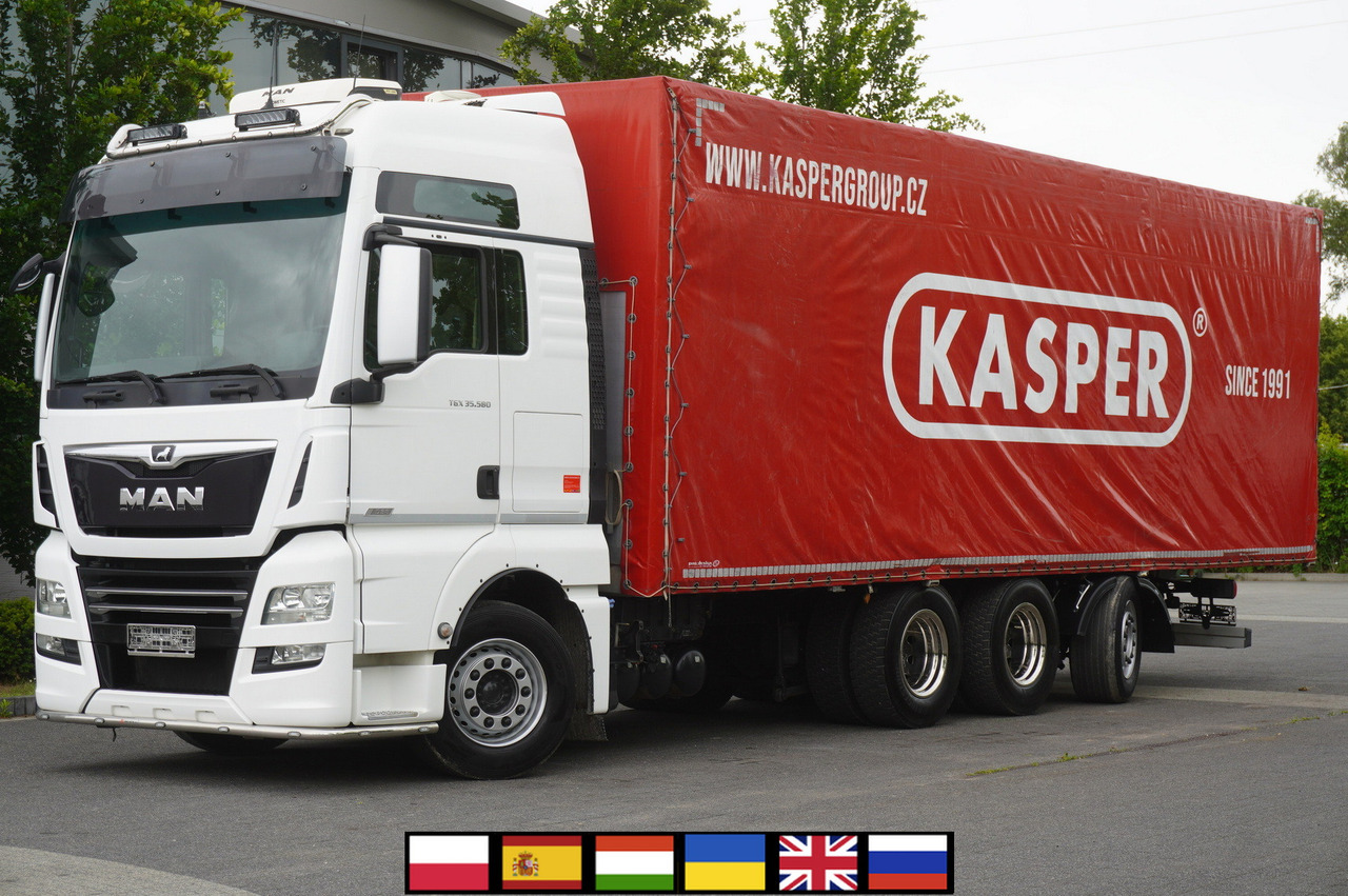 MAN TGX 35.580 E6 8x4 /4 / 23 EPAL tarp superstructure / 4th axle steered - 侧帘卡车:图1 MAN TGX 35.580 E6 8x4 /4 / 23 EPAL tarp superstructure / 4th axle steered - 侧帘卡车:图1