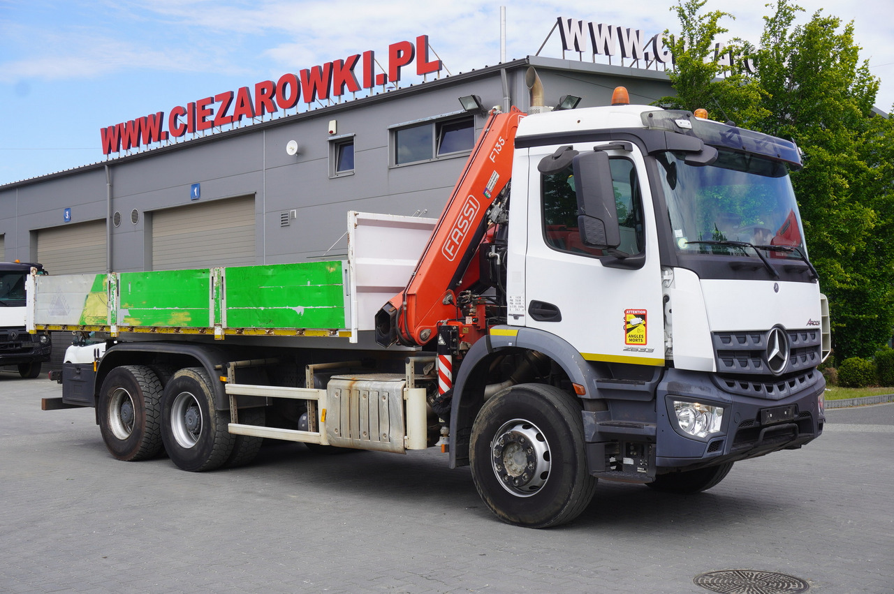 MERCEDES-BENZ AROCS 2633 6x4 / 5.5 T crane FASSI F135 / Tipper 15 EPAL - 栏板式/ 平板卡车, 起重车:图3 MERCEDES-BENZ AROCS 2633 6x4 / 5.5 T crane FASSI F135 / Tipper 15 EPAL - 栏板式/ 平板卡车, 起重车:图3