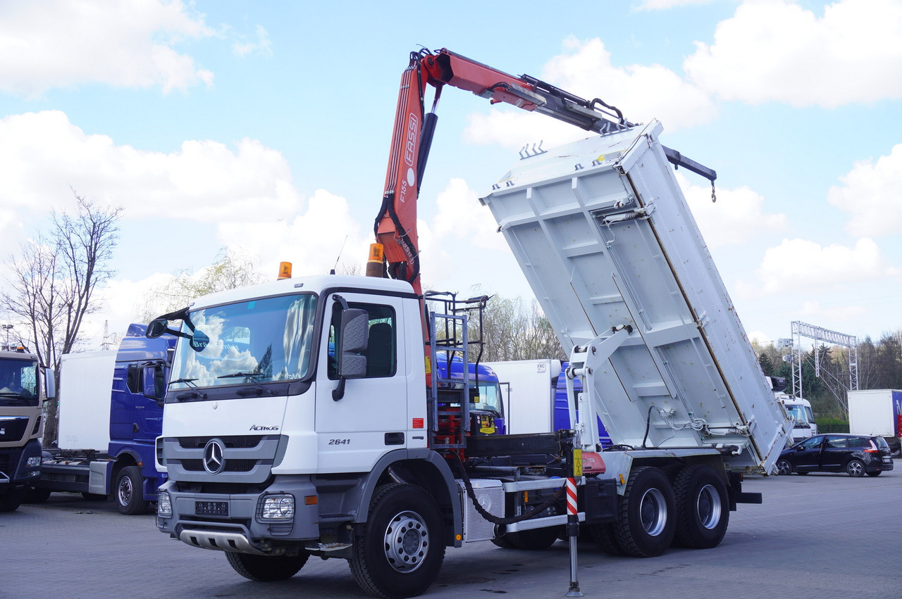 MERCEDES-BENZ Actros 2641 6×4 E5 / Crane / Dumper / 110000 km! - 栏板式/ 平板卡车, 起重车:图2 MERCEDES-BENZ Actros 2641 6×4 E5 / Crane / Dumper / 110000 km! - 栏板式/ 平板卡车, 起重车:图2