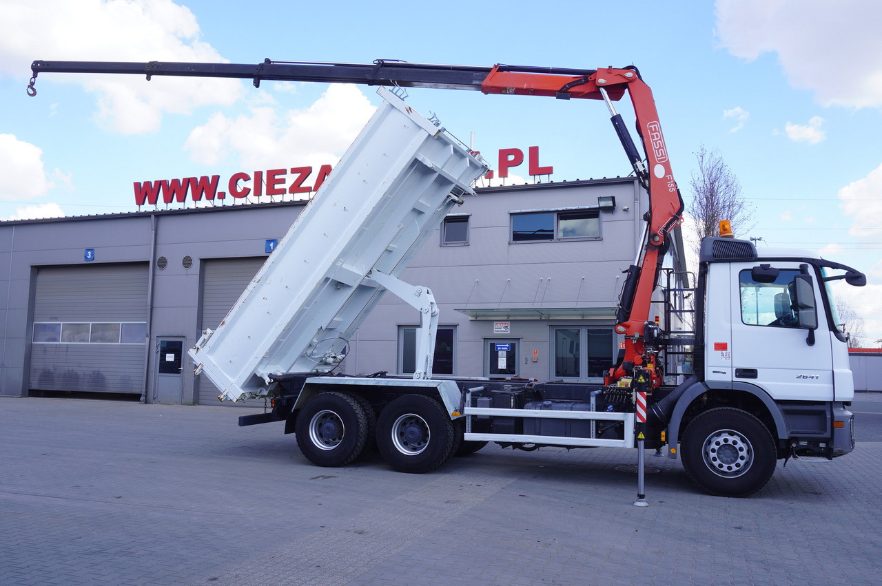 MERCEDES-BENZ Actros 2641 6×4 E5 / Crane / Dumper / 110000 km! - 栏板式/ 平板卡车, 起重车:图3 MERCEDES-BENZ Actros 2641 6×4 E5 / Crane / Dumper / 110000 km! - 栏板式/ 平板卡车, 起重车:图3