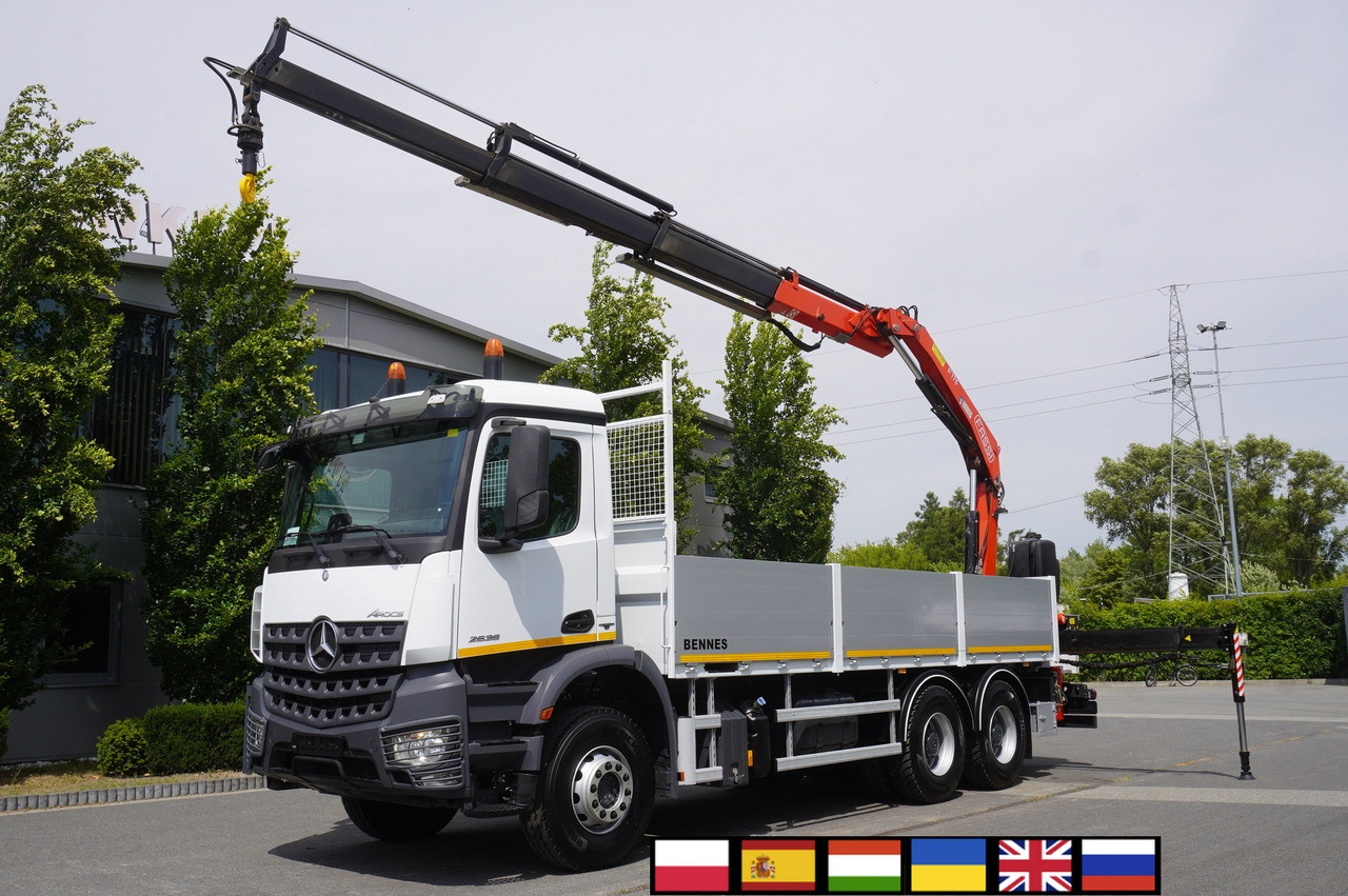 MERCEDES-BENZ Arocs 2633 flatbed truck / Crane FASSI F155A.0.23 / REMOTE CONTROL / 230,000 km - 起重车:图1 MERCEDES-BENZ Arocs 2633 flatbed truck / Crane FASSI F155A.0.23 / REMOTE CONTROL / 230,000 km - 起重车:图1