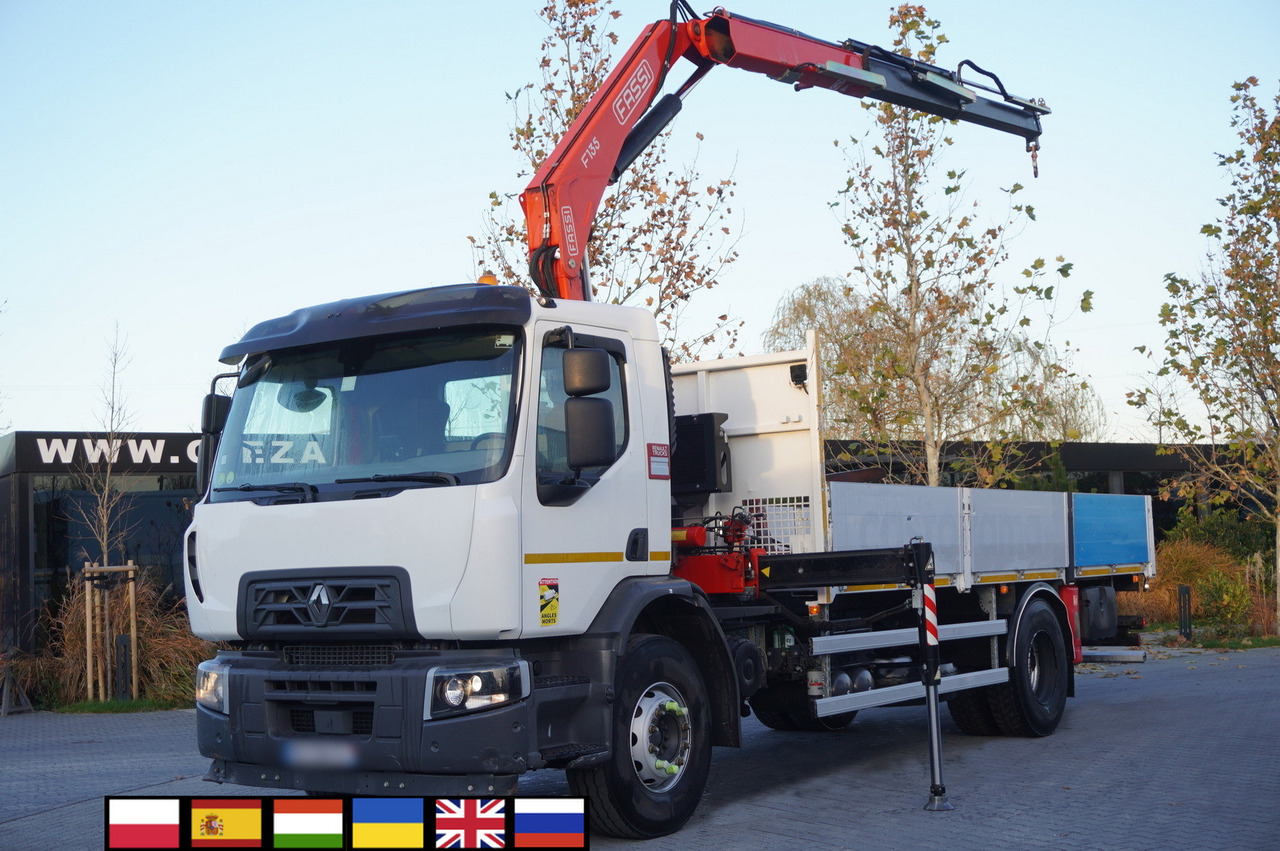 RENAULT C280 DTI 8 / FASSI crane 5.6 T / range 8 m / Flatbed 15 EPAL - 起重车:图1 RENAULT C280 DTI 8 / FASSI crane 5.6 T / range 8 m / Flatbed 15 EPAL - 起重车:图1