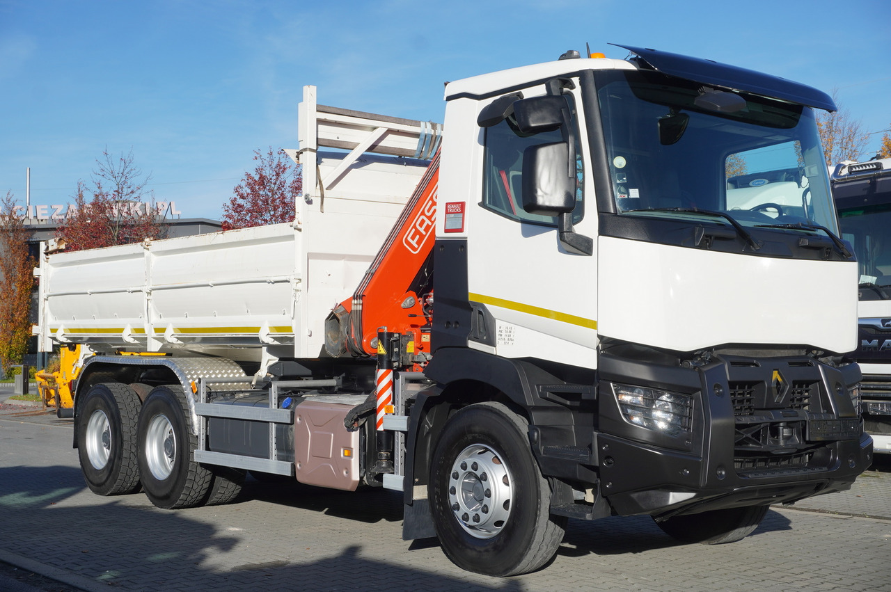 RENAULT C380 E6 6×4 / HDS Fassi F135 2700 MTH / Range 8 m / 5.6 t lifting capacity / 3-side tipper / Bortmatic - 起重车:图2 RENAULT C380 E6 6×4 / HDS Fassi F135 2700 MTH / Range 8 m / 5.6 t lifting capacity / 3-side tipper / Bortmatic - 起重车:图2