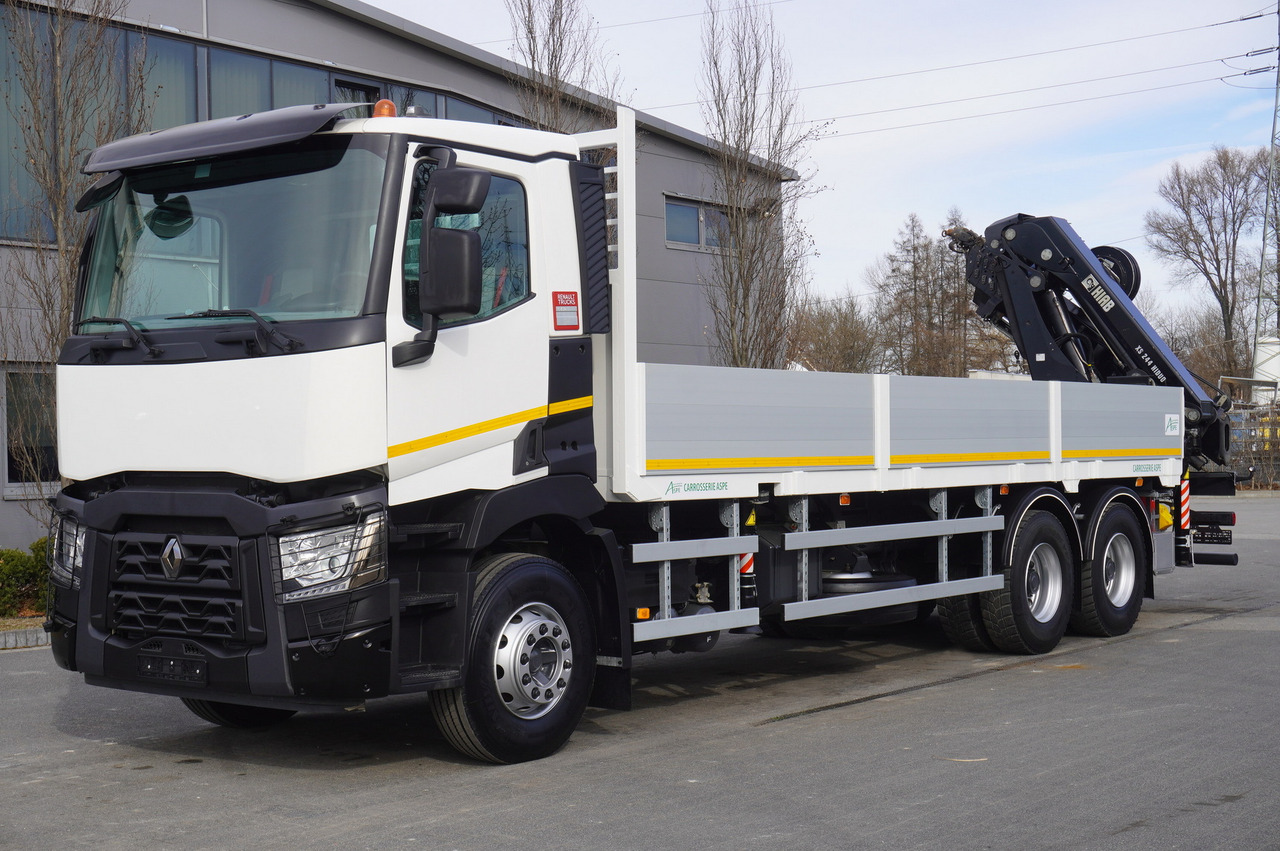 RENAULT C430 / HIAB 244 EP-5 HIDUO crane 8400 kg 15 m / Platform with stanchions - 林业拖车:图3 RENAULT C430 / HIAB 244 EP-5 HIDUO crane 8400 kg 15 m / Platform with stanchions - 林业拖车:图3