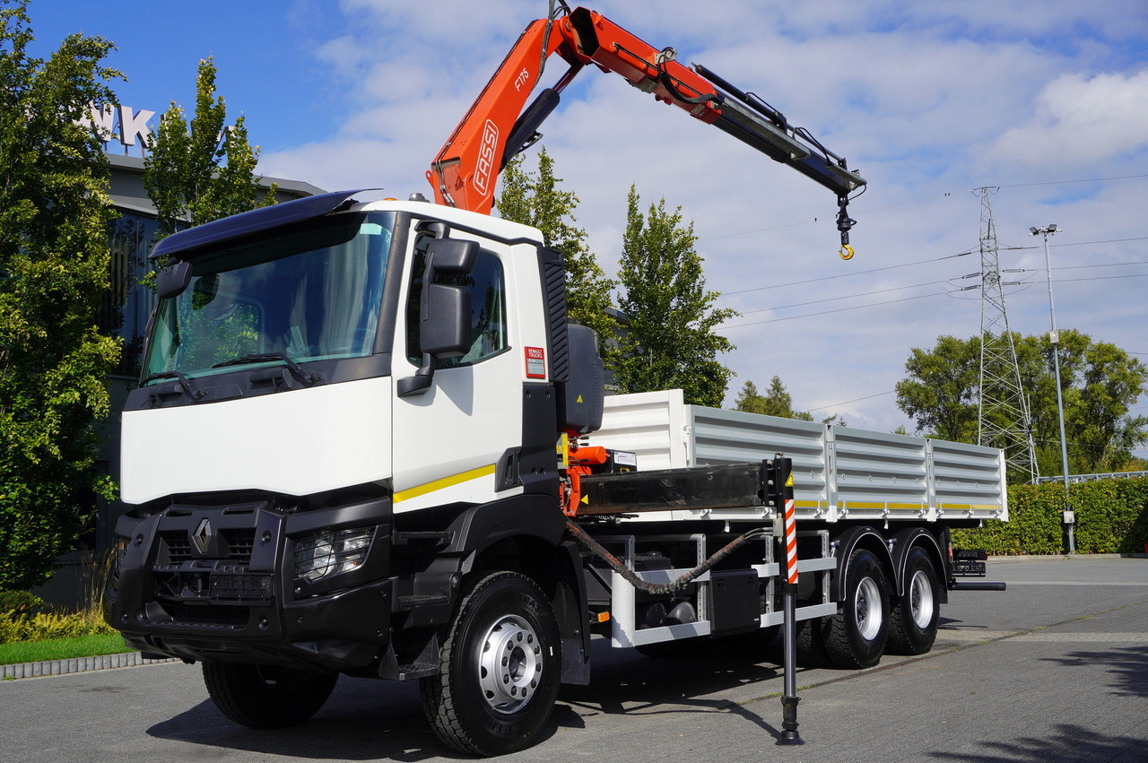 RENAULT K380 6×4 / FASSI F175 crane 7.85 t / 120 thousand km! / 2-sided tipper - 翻斗车, 起重车:图4 RENAULT K380 6×4 / FASSI F175 crane 7.85 t / 120 thousand km! / 2-sided tipper - 翻斗车, 起重车:图4