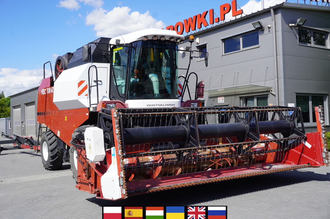ROSTSELMASH VECTOR 425 RSM-101 grain harvester + Header 5 m + rapeseed harvesting extension / 2300 MTH - 联合收割机:图1 ROSTSELMASH VECTOR 425 RSM-101 grain harvester + Header 5 m + rapeseed harvesting extension / 2300 MTH - 联合收割机:图1
