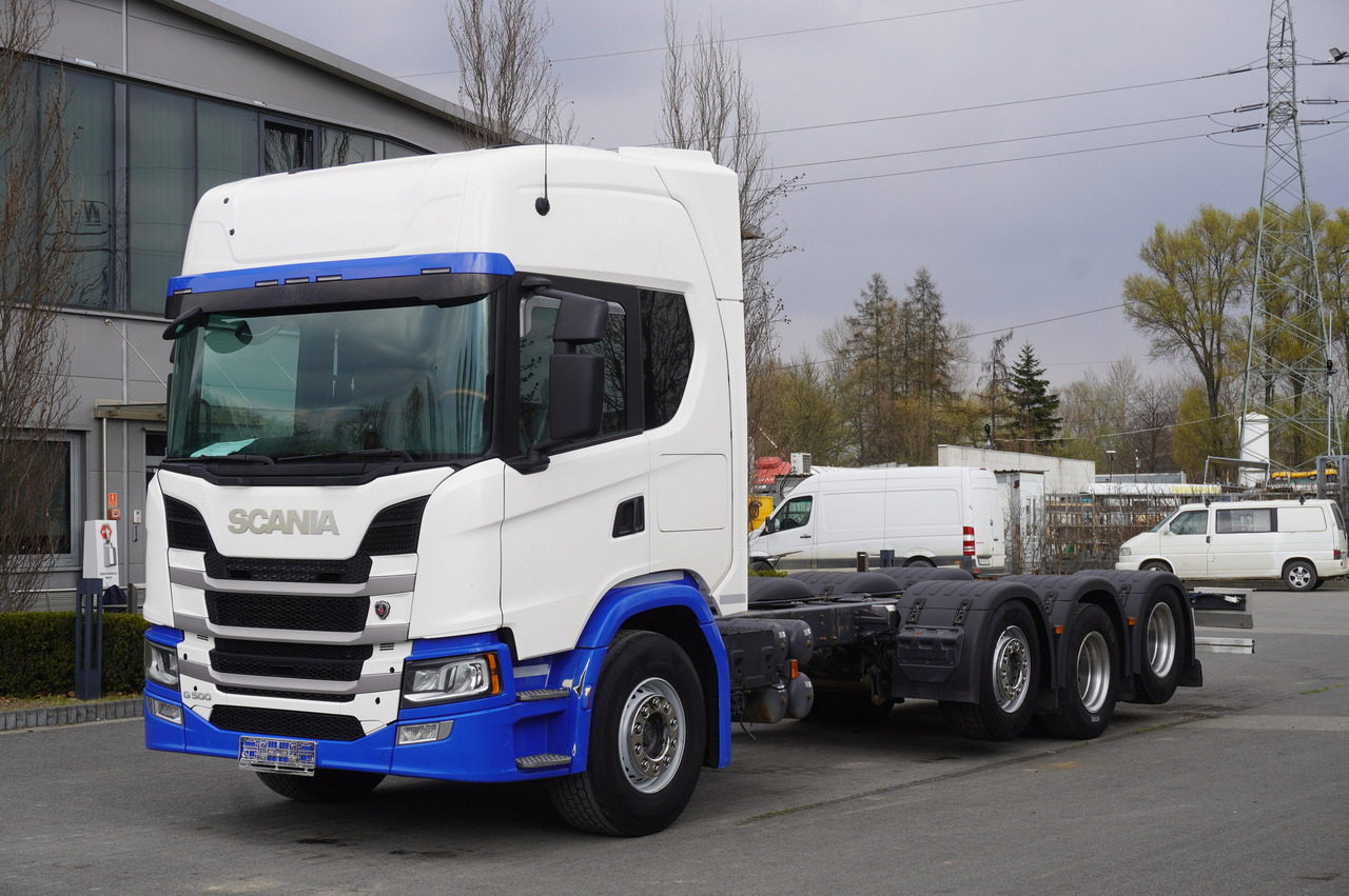 SCANIA G500 8x2 / 2nd axis steered / Chassis 8.35 m / 2021 - 驾驶室底盘卡车:图1 SCANIA G500 8x2 / 2nd axis steered / Chassis 8.35 m / 2021 - 驾驶室底盘卡车:图1