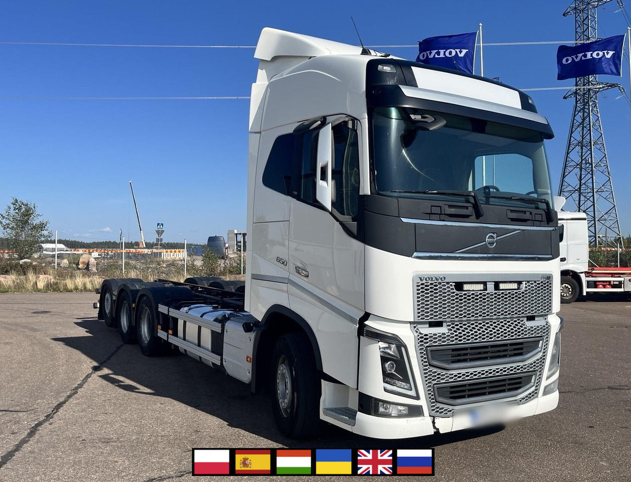 VOLVO FH 650 8x4 / Truck chassis / Sleeper cab - 起重车:图1 VOLVO FH 650 8x4 / Truck chassis / Sleeper cab - 起重车:图1