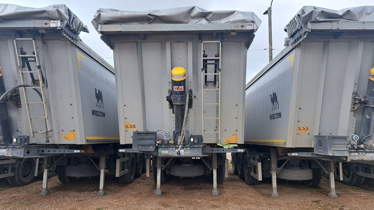 WIELTON NW-3 / weight 6.2 t / capacity 38m3 / Electrically folded roof / Teflon / 20 units, 2022 - 翻斗半拖车:图3 WIELTON NW-3 / weight 6.2 t / capacity 38m3 / Electrically folded roof / Teflon / 20 units, 2022 - 翻斗半拖车:图3