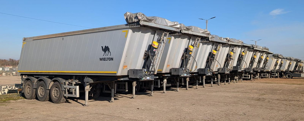 WIELTON NW-3 / weight 6.2 t / capacity 38m3 / Electrically folded roof / Teflon / 20 units, 2022 - 翻斗半拖车:图1 WIELTON NW-3 / weight 6.2 t / capacity 38m3 / Electrically folded roof / Teflon / 20 units, 2022 - 翻斗半拖车:图1
