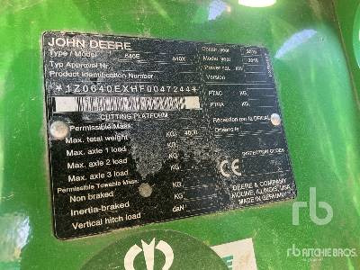 JOHN DEERE 640X - 谷物收割装置:图5 JOHN DEERE 640X - 谷物收割装置:图5