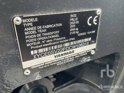 YANMAR SV22 (Unused) - 小型挖掘机:图5 YANMAR SV22 (Unused) - 小型挖掘机:图5
