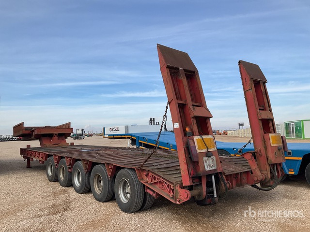 1991 Trabosa GMO 865 86 ton 5 Axle Lowboy Trailer - 低装载拖车:图4 1991 Trabosa GMO 865 86 ton 5 Axle Lowboy Trailer - 低装载拖车:图4