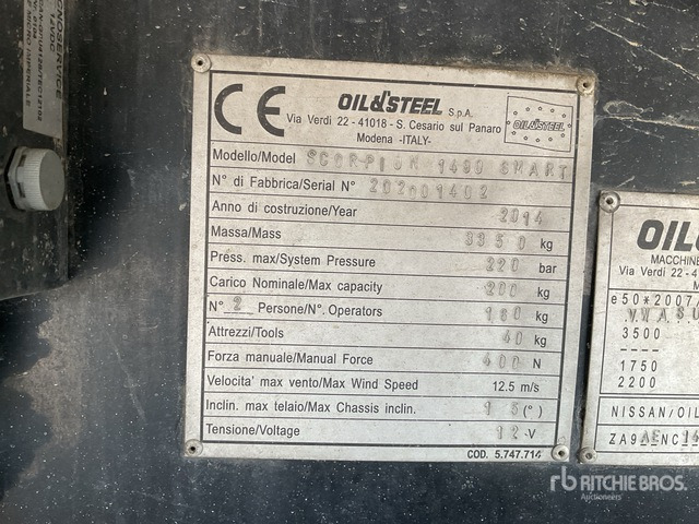 2014 Nissan NT400 Cabstar 35.12 2014 Oil&Steel Scorpion 1490 Sm ... Bucket Truck - 车载空中平台:图5 2014 Nissan NT400 Cabstar 35.12 2014 Oil&Steel Scorpion 1490 Sm ... Bucket Truck - 车载空中平台:图5