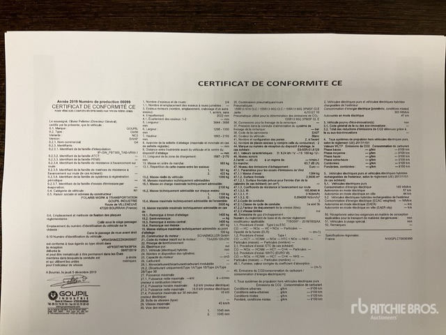 2019 Goupil G4M Electric Utility Vehicle - 市政/ 专用车辆:图2 2019 Goupil G4M Electric Utility Vehicle - 市政/ 专用车辆:图2