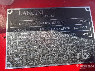 LANCINI HM-1000 (Unused) - 液压锤:图5 LANCINI HM-1000 (Unused) - 液压锤:图5